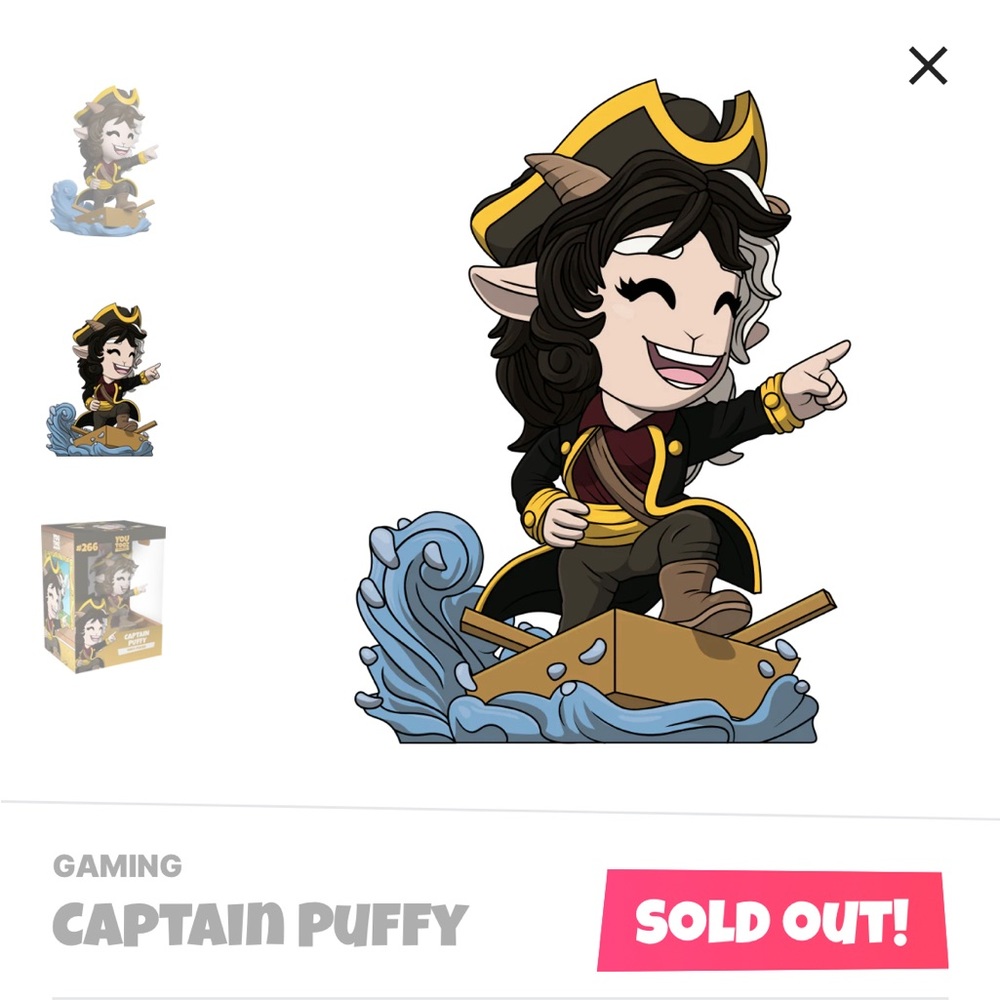 Brand New!!! Never Opened Captain Puffy Youtooz